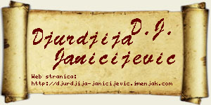 Đurđija Janičijević vizit kartica